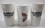 Packer Plastics Harley Davidson Motor Cycles 1903 1998 95th Anniversary 6 1/4" Tall Plastic Cups Lot of 3