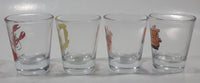 Friends Television Series 2 3/8" Tall Shooter Shot Glass Set of 4