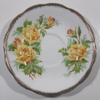 1950s Royal Albert "Tea Rose" Yellow Bone China Saucer Plate 839056