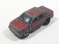 Maisto 2002 Chevrolet Avalanche Truck Dark Red Die Cast Toy Car Vehicle