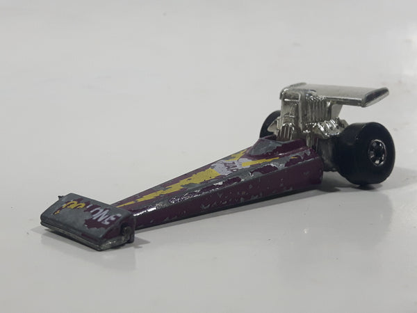 Vintage 1977 Hot Wheels Flying Colors Cool One Plum Purple Die Cast Toy Race Car Vehicle