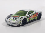 2013 Hot Wheels HW Stunt: HW Drift Race Ferrari 458 Italia White Die Cast Toy Car Vehicle