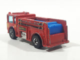 1982 Hot Wheels Fire Eater Red Fire Truck Die Cast Toy Car Vehicle - BW - Blue Lights - Hong Kong