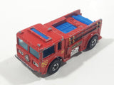 1982 Hot Wheels Fire Eater Red Fire Truck Die Cast Toy Car Vehicle - BW - Blue Lights - Hong Kong