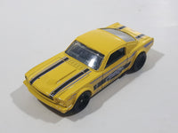 2019 Hot Wheels Muscle Mania '65 Mustang Fastback Yellow Die Cast Toy Muscle Car Vehicle