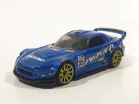 2013 Hot Wheels Night Burnerz Honda S2000 Metallic Blue Die Cast Toy Car Vehicle