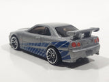 2020 Hot Wheels Fast & Furious Nissan Skyline GT-R R34 Silver Die Cast Toy Car Vehicle