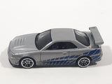 2020 Hot Wheels Fast & Furious Nissan Skyline GT-R R34 Silver Die Cast Toy Car Vehicle