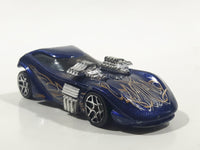 2006 Hot Wheels Open Stock Twin Mill II Dark Blue Indigo Die Cast Toy Car Vehicle