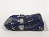 2006 Hot Wheels Open Stock Twin Mill II Dark Blue Indigo Die Cast Toy Car Vehicle