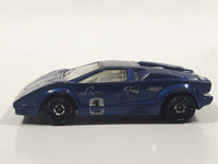 2001 Hot Wheels 25th Anniversary Lamborghini Countach Blue Die Cast Toy Exotic Luxury Car Vehicle