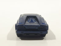 2001 Hot Wheels 25th Anniversary Lamborghini Countach Blue Die Cast Toy Exotic Luxury Car Vehicle