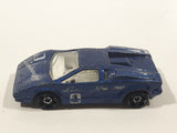 2001 Hot Wheels 25th Anniversary Lamborghini Countach Blue Die Cast Toy Exotic Luxury Car Vehicle