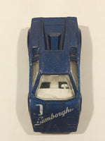 2001 Hot Wheels 25th Anniversary Lamborghini Countach Blue Die Cast Toy Exotic Luxury Car Vehicle