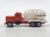 Vintage 1970s Yat Ming Speed Wheels GS-36 Semi Tanker Truck Orange Die Cast Toy Car Vehicle