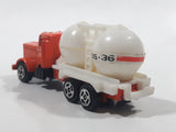 Vintage 1970s Yat Ming Speed Wheels GS-36 Semi Tanker Truck Orange Die Cast Toy Car Vehicle