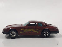 1983 Hot Wheels Jaguar XJS Maroon Burgundy Brown Die Cast Toy Car Vehicle