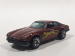 1983 Hot Wheels Jaguar XJS Maroon Burgundy Brown Die Cast Toy Car Vehicle