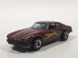 1983 Hot Wheels Jaguar XJS Maroon Burgundy Brown Die Cast Toy Car Vehicle