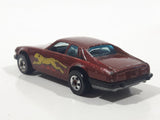 1983 Hot Wheels Jaguar XJS Maroon Burgundy Brown Die Cast Toy Car Vehicle