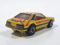 1980 Hot Wheels 1979 Ford Mustang Yellow Die Cast Toy Car Vehicle