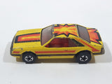 1980 Hot Wheels 1979 Ford Mustang Yellow Die Cast Toy Car Vehicle