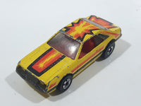 1980 Hot Wheels 1979 Ford Mustang Yellow Die Cast Toy Car Vehicle