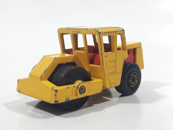 Vintage 1979 Lesney Matchbox No. 72 Bomag Road Roller Yellow Die Cast Toy Car Construction Vehicle