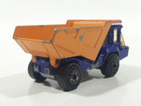 Vintage 1975 Lesney Matchbox Superfast No. 23 Atlas Dump Truck Blue and Orange  Die Cast Toy Car Vehicle