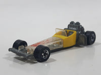 Vintage 1977 Hot Wheels Odd Rod Yellow and Clear Die Cast Toy Dragster Race Car Vehicle