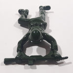 Soldier Laying Down with Gun 4 1/2" Long Green Heavy Metal Bottle Opener