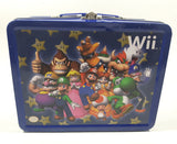 Nintendo Wii Gaming Console Super Mario Bros. Character Themed Dark Blue Tin Metal Lunch Box