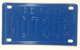 Unique Florida Boston White Letters Blue Miniature 2 1/4" x 4" Metal Vehicle License Plate Tag