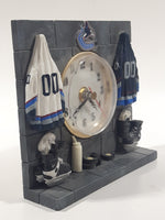 Vancouver Canucks NHL Ice Hockey Team Locker Room Style Resin Clock Sports Collectible