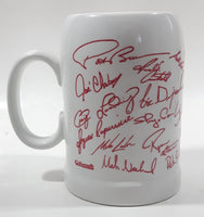 Rare Vintage Giftcraft Galaxy NHL Montreal Canadiens Les Canadiens 1988/89 Player Signatures 5 3/8" Tall Ceramic Beer Mug