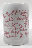 Rare Vintage Giftcraft Galaxy NHL Montreal Canadiens Les Canadiens 1988/89 Player Signatures 5 3/8" Tall Ceramic Beer Mug