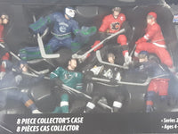 NHL NHLPA Ice Hockey Players 4" Tall Toy Figures 8 Piece Collector's Case Series 2