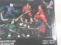 NHL NHLPA Ice Hockey Players 4" Tall Toy Figures 8 Piece Collector's Case Series 2