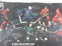 NHL NHLPA Ice Hockey Players 4" Tall Toy Figures 8 Piece Collector's Case Series 2