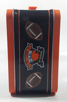 2003 CFL BC Lions Football Team 50 Seasons Est 1953 Dave Dickenson Quarterback Jason Clermont Slotback Orange and White Tin Metal Lunch Box