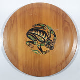 Panorama Products "Story of the Frog" Pacific North West Aboriginal Art Handcrafted 13 7/8" Round Western Red Cedar Wood Plaque