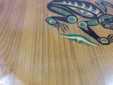 Panorama Products "Story of the Frog" Pacific North West Aboriginal Art Handcrafted 13 7/8" Round Western Red Cedar Wood Plaque