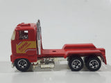 1993 Hot Wheels Ford Stake Bed Truck Red Die Cast Toy Car Vehicle Semi Rig Tractor