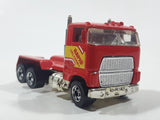 1993 Hot Wheels Ford Stake Bed Truck Red Die Cast Toy Car Vehicle Semi Rig Tractor