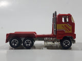 1993 Hot Wheels Ford Stake Bed Truck Red Die Cast Toy Car Vehicle Semi Rig Tractor