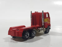 1993 Hot Wheels Ford Stake Bed Truck Red Die Cast Toy Car Vehicle Semi Rig Tractor