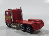 1993 Hot Wheels Ford Stake Bed Truck Red Die Cast Toy Car Vehicle Semi Rig Tractor