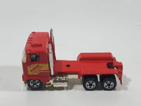 1993 Hot Wheels Ford Stake Bed Truck Red Die Cast Toy Car Vehicle Semi Rig Tractor