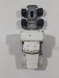 Vintage Yatming Kenworth Semi Tractor Truck 'White Wheels' White Die Cast Toy Car Vehicle