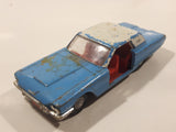 Very Rare Vintage Meccano Dink Toys Ford Thunderbird Coupe Blue with White Roof 1/42 Scale Die Cast Toy Car Vehicle